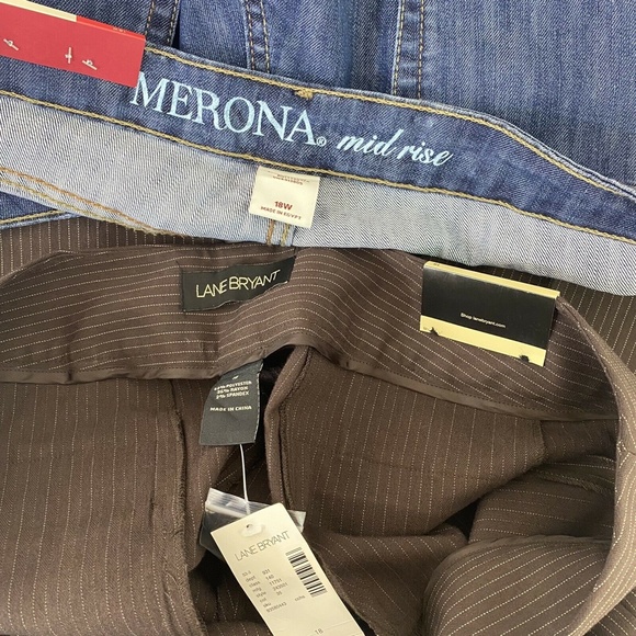 Lot of 2 NEW Capri Pants Size 18 Plus Merona Lane - Picture 9 of 10